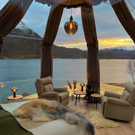 Lofoten Glampingdome Myrland Esterno foto