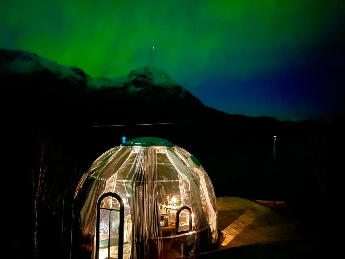 Lofoten Glampingdome Myrland Esterno foto