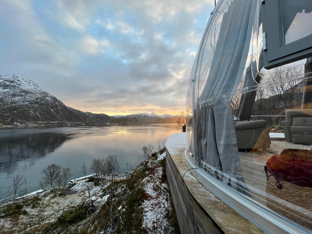 Lofoten Glampingdome Myrland Esterno foto