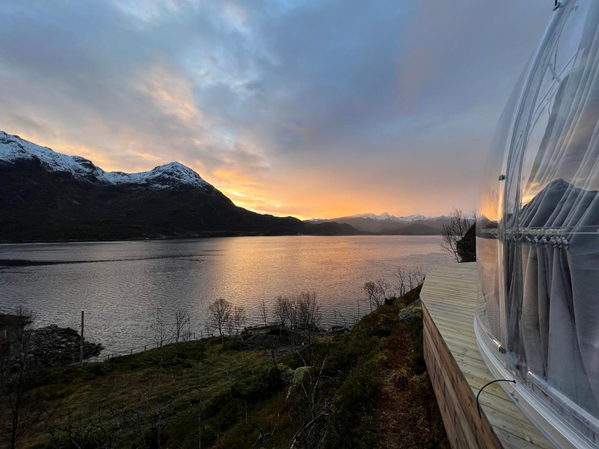 Lofoten Glampingdome Myrland Esterno foto