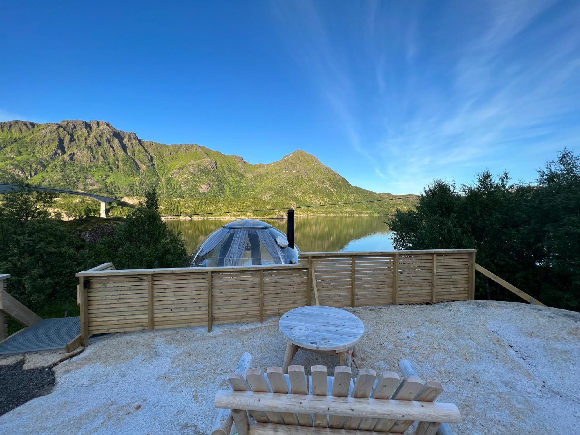 Lofoten Glampingdome Myrland Esterno foto
