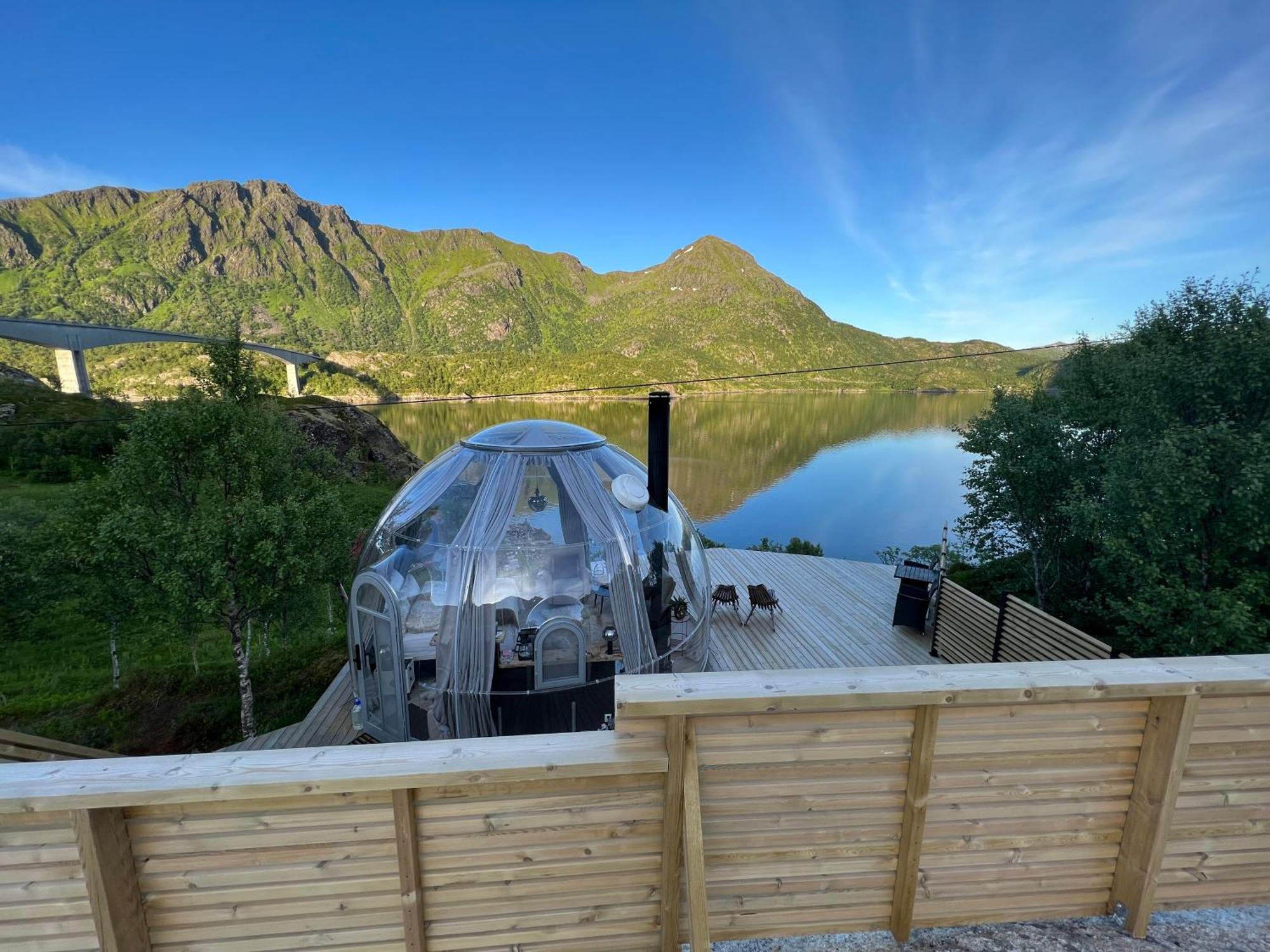 Lofoten Glampingdome Myrland Esterno foto