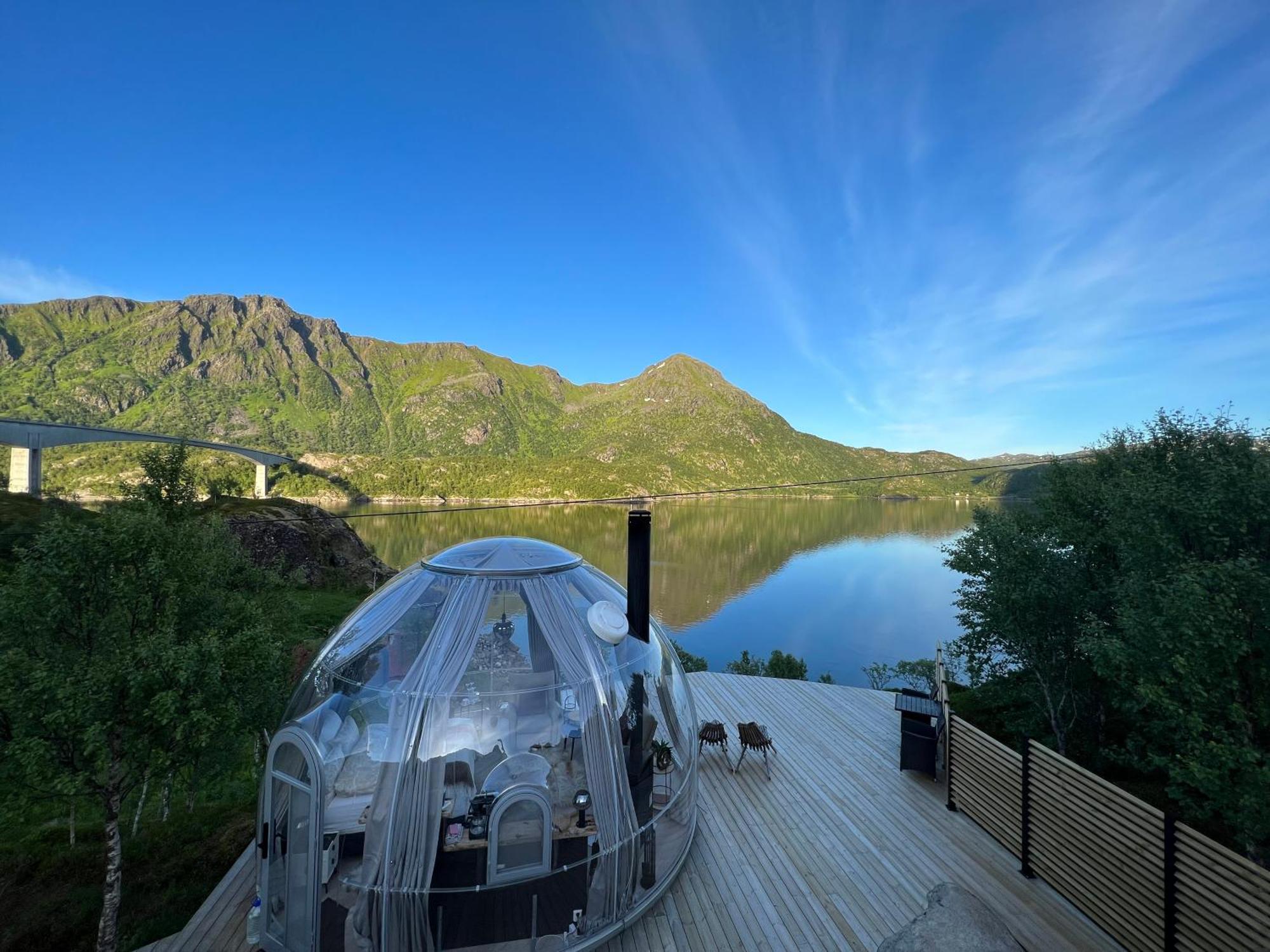 Lofoten Glampingdome Myrland Esterno foto