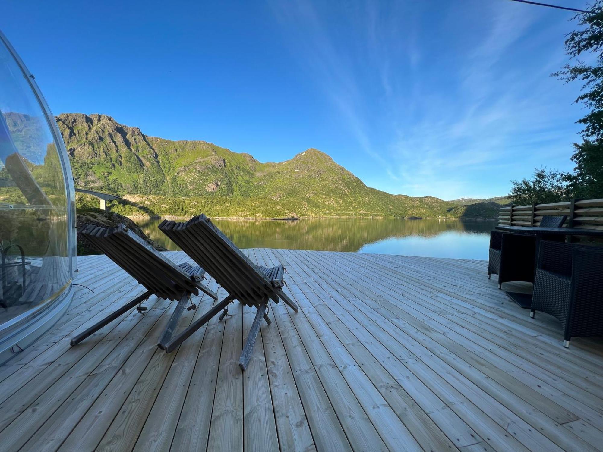 Lofoten Glampingdome Myrland Esterno foto